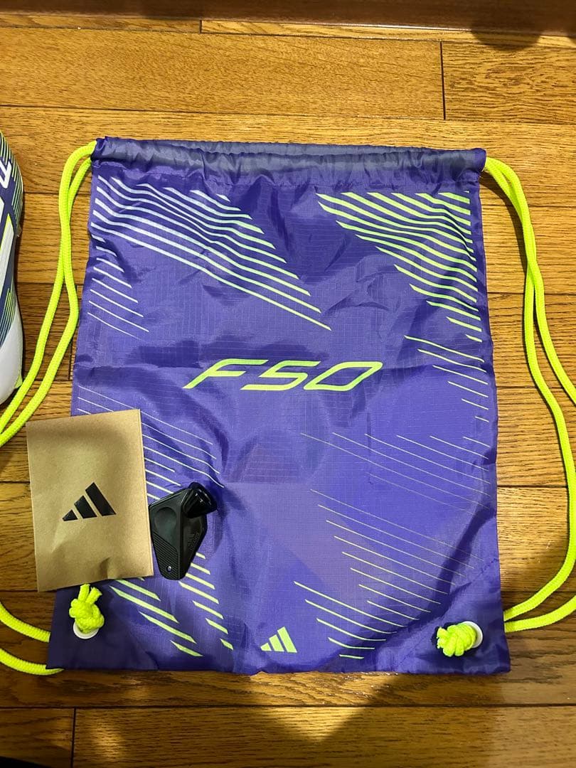 adidas F50 サッカーシューズ スパイク 紫/黄緑