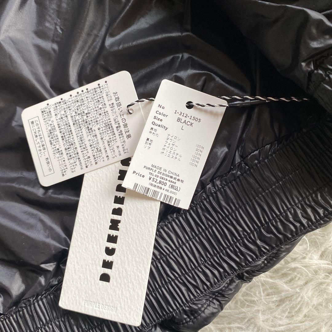 ディセンバーメイ ゴルフ ダウンベスト ブラックXL