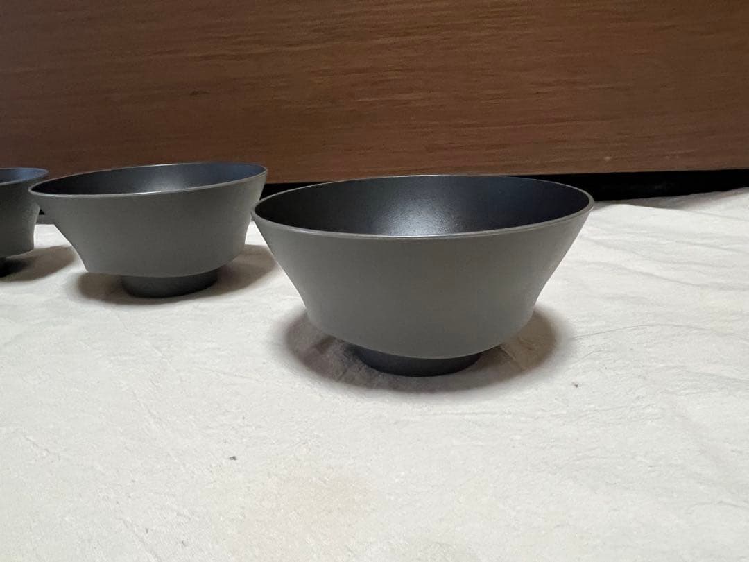 美品ARASエイラスお茶碗グレー 6点セットF35