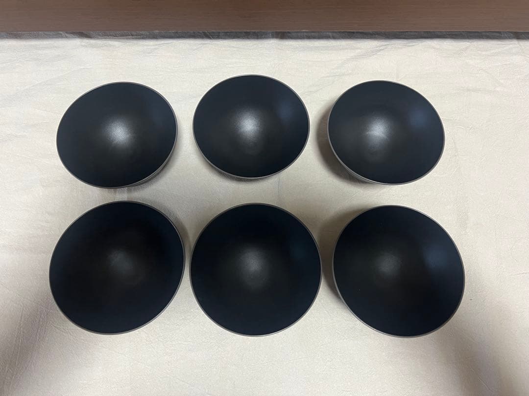 美品ARASエイラスお茶碗グレー 6点セットF35