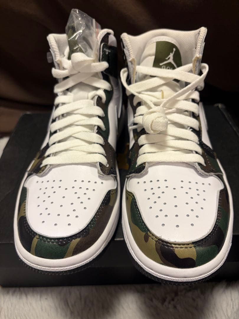 Nike Air Jordan 1 ホワイト/カモフラージュ/ゴルフ
