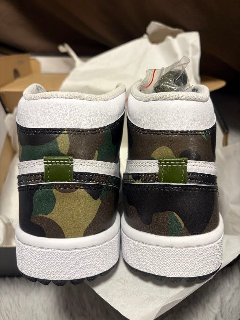 Nike Air Jordan 1 ホワイト/カモフラージュ/ゴルフ
