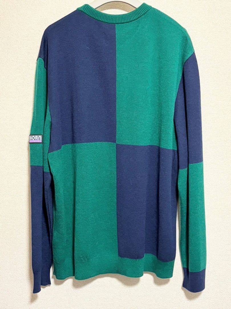 美品 HORN G.M.T ホーンガーメント クルーネックニット セーター XL