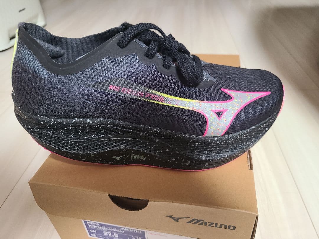 Mizuno Wave Rebellion Pro2 27.5cm ブラック