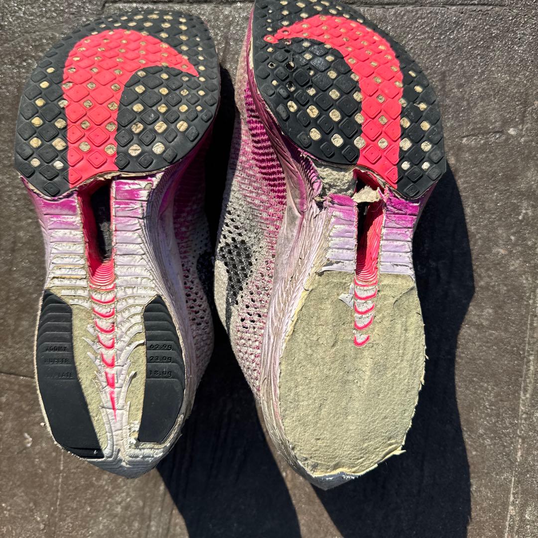 Nike ZoomX スパイクシューズ ホワイト/ピンク