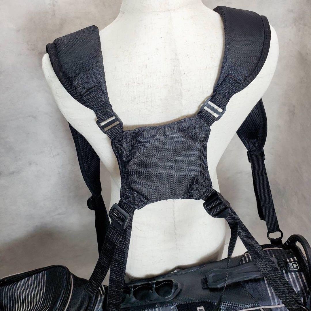 OGIO キャディバッグ スタンド式 ブラック 軽量 多機能 収納豊富 ゴルフ