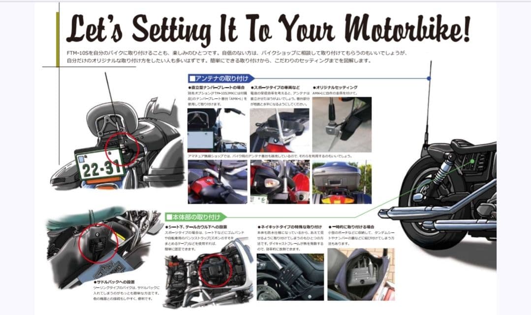 FTM-10S 無線機 IP57防水 モーターサイクルマウントキット 新品未開封