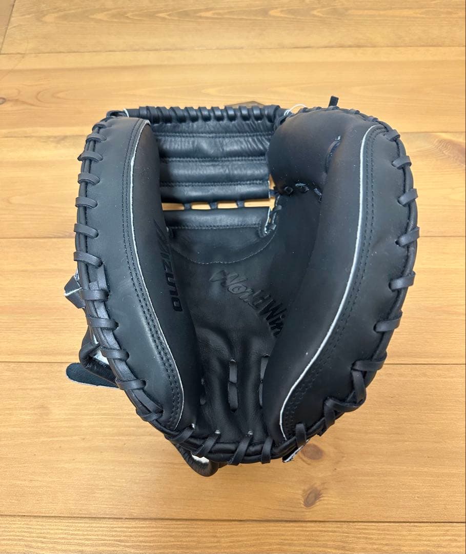 Mizuno 旧ロゴ 硬式用キャッチャーミット ブラック 新品未使用 タグ付き