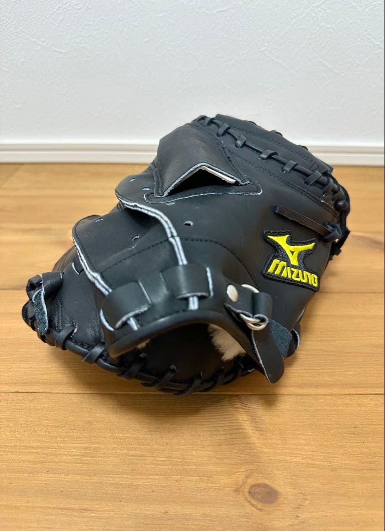 Mizuno 旧ロゴ 硬式用キャッチャーミット ブラック 新品未使用 タグ付き