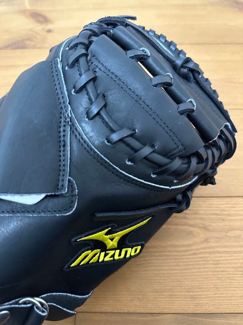 Mizuno 旧ロゴ 硬式用キャッチャーミット ブラック 新品未使用 タグ付き