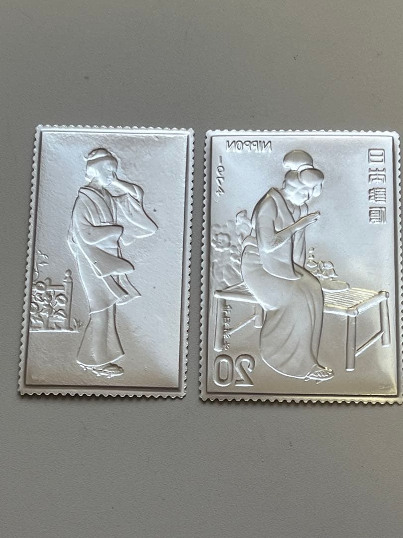 松本徽章工業　純銀プルーフ2枚セット　13.2g
