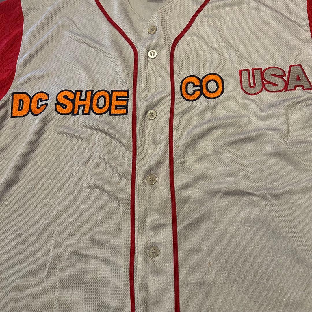 90s dc shoes ディーシー シューズ ベース ボール シャツ