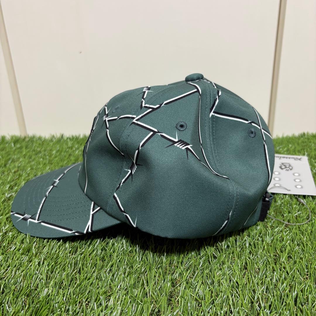 【RUSSELUNO】新品　ルチャロゴ有刺鉄線デザインキャップ　ゴルフ　メンズ