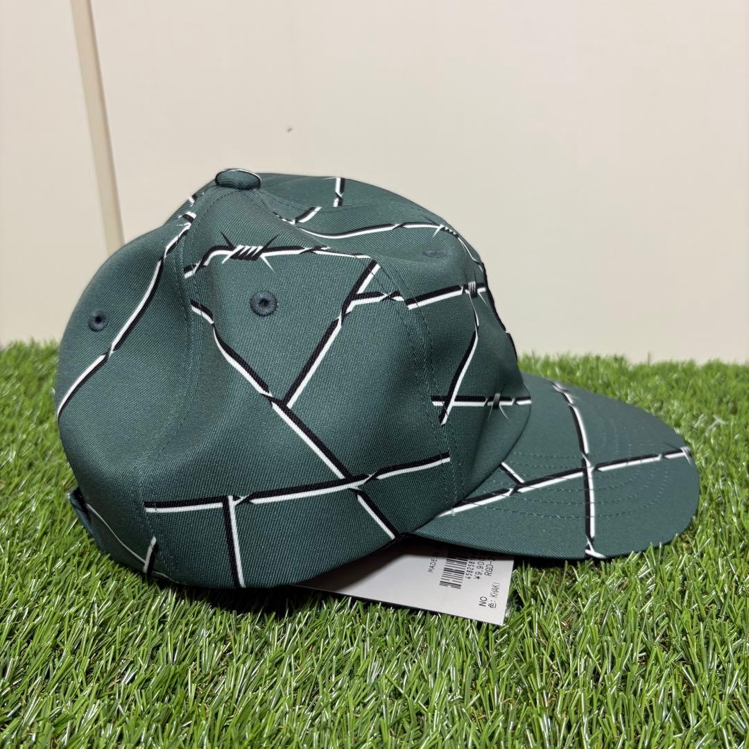 【RUSSELUNO】新品　ルチャロゴ有刺鉄線デザインキャップ　ゴルフ　メンズ