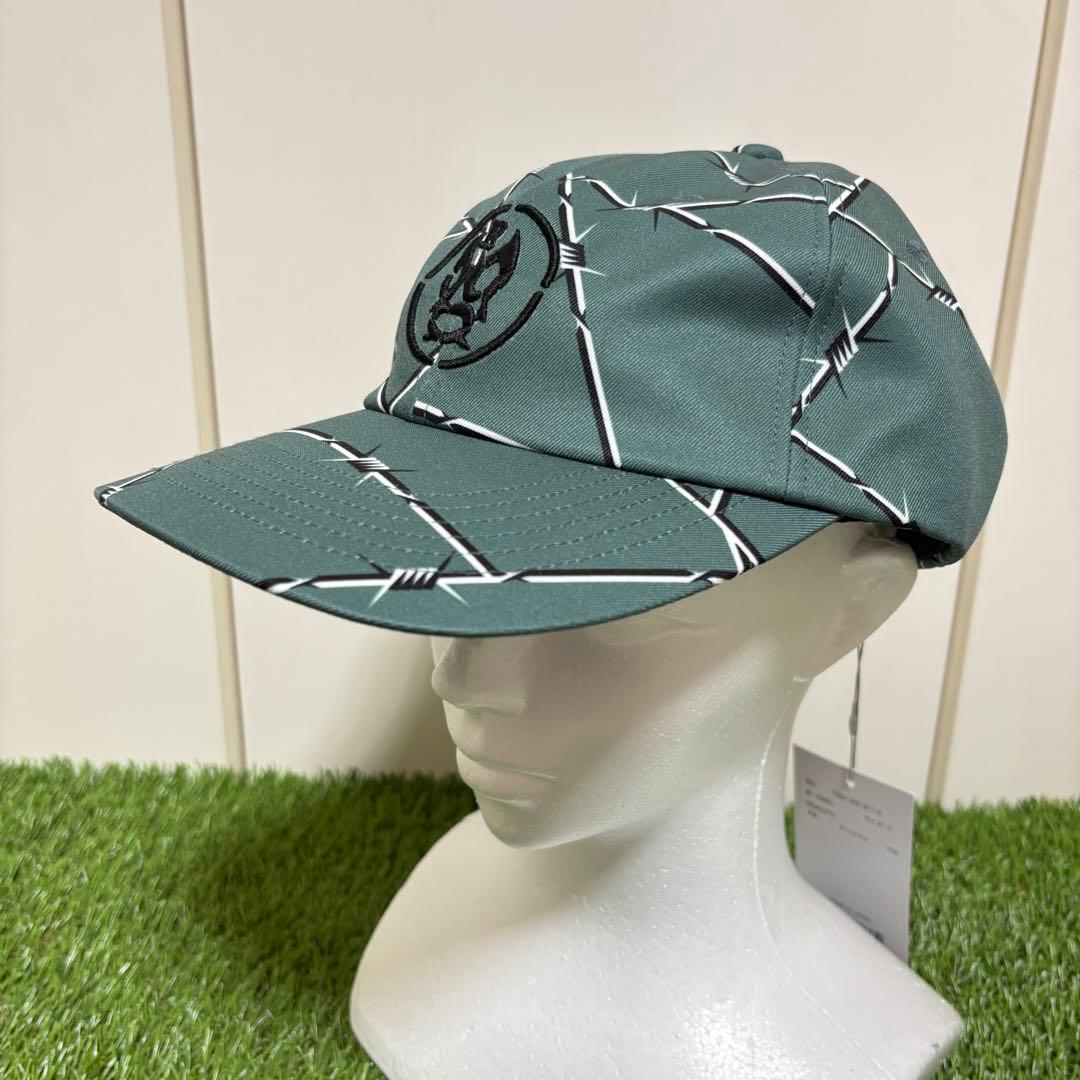 【RUSSELUNO】新品　ルチャロゴ有刺鉄線デザインキャップ　ゴルフ　メンズ