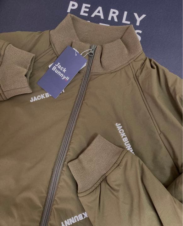 新品 ジャックバニー ポリエステル ストレッチタフタ 中綿ブルゾン(5)サイズL