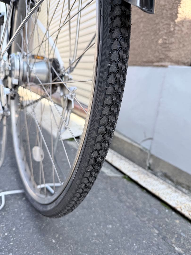 大阪府　ヤマハ　ホワイト　電動アシスト自転車　27インチ
