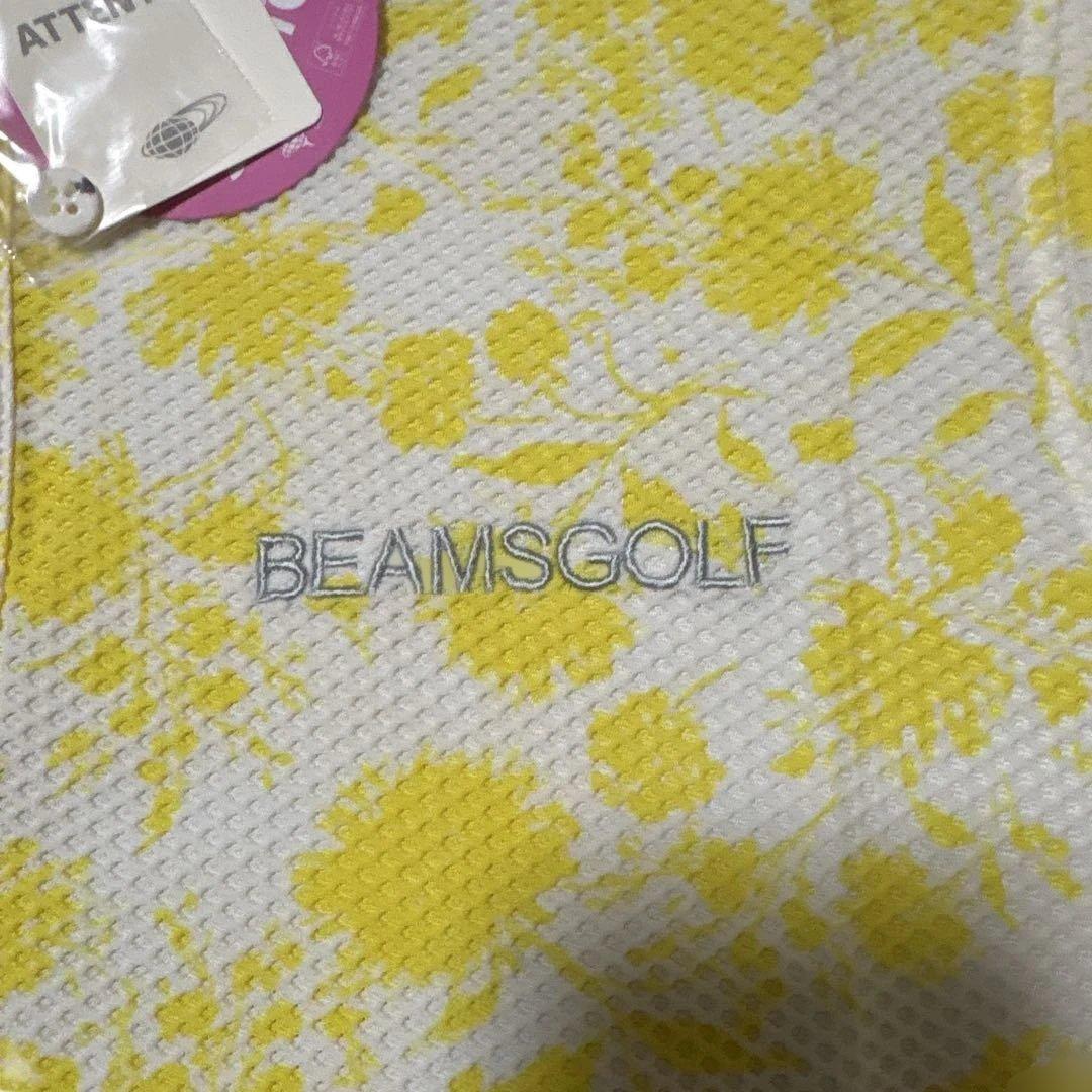 BEAMSGOLF メンズ M イエロー花柄シャツ