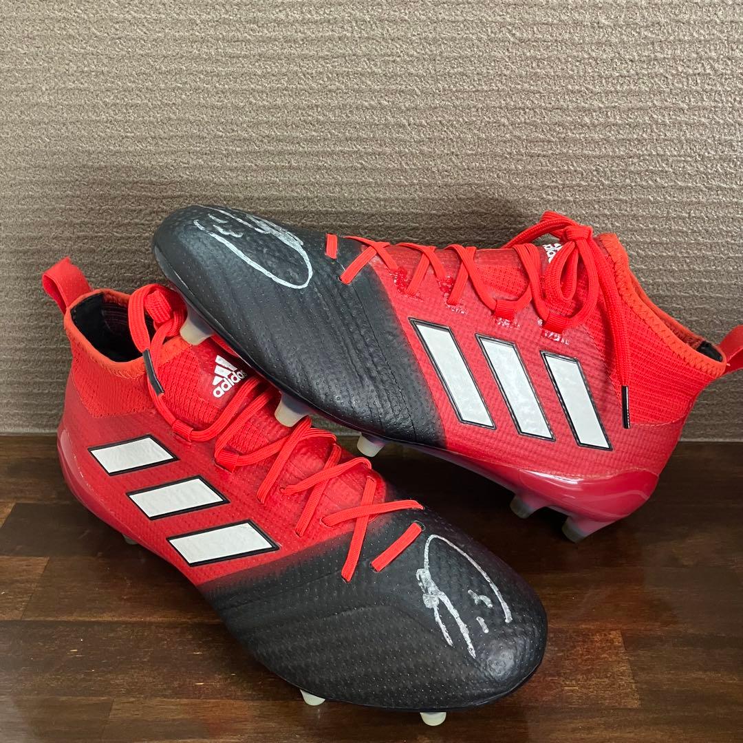 サッカースパイク 25.5cm アディダス エース 17.1 清武弘嗣サイン入り