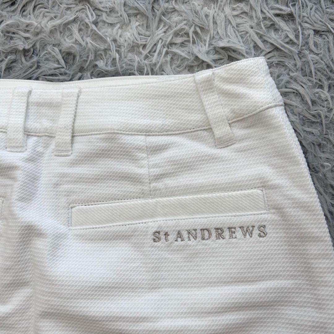 新品　セントアンドリュース　スカート　ストレッチ　ホワイト　秋冬　Mサイズ