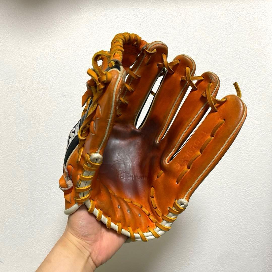 ナイキ プロ実使用 千葉ロッテ 清田選手 硬式 外野手用グローブ