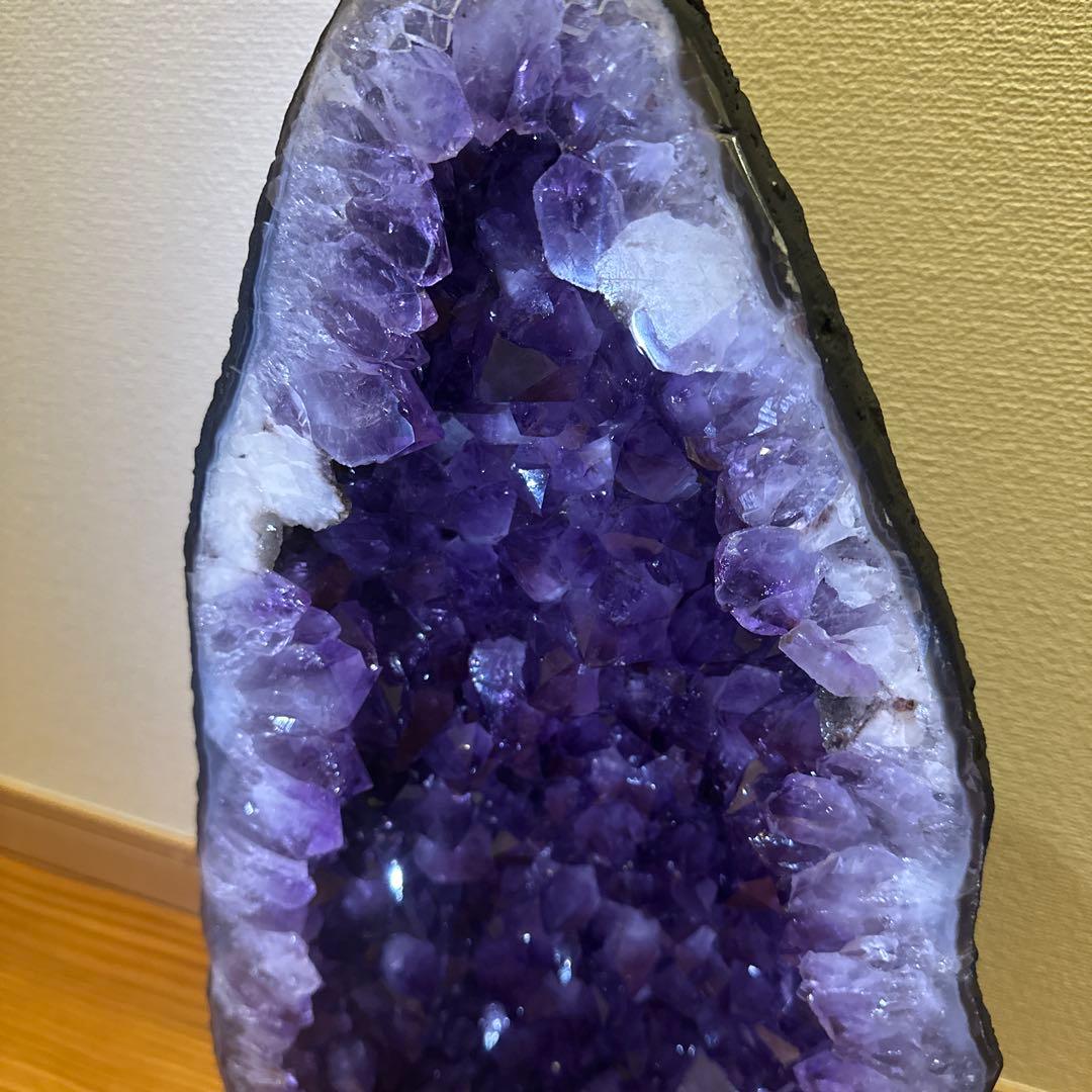 大特価最終値下げ！！美結晶　濃紫　アメジストドーム　ブラジル産