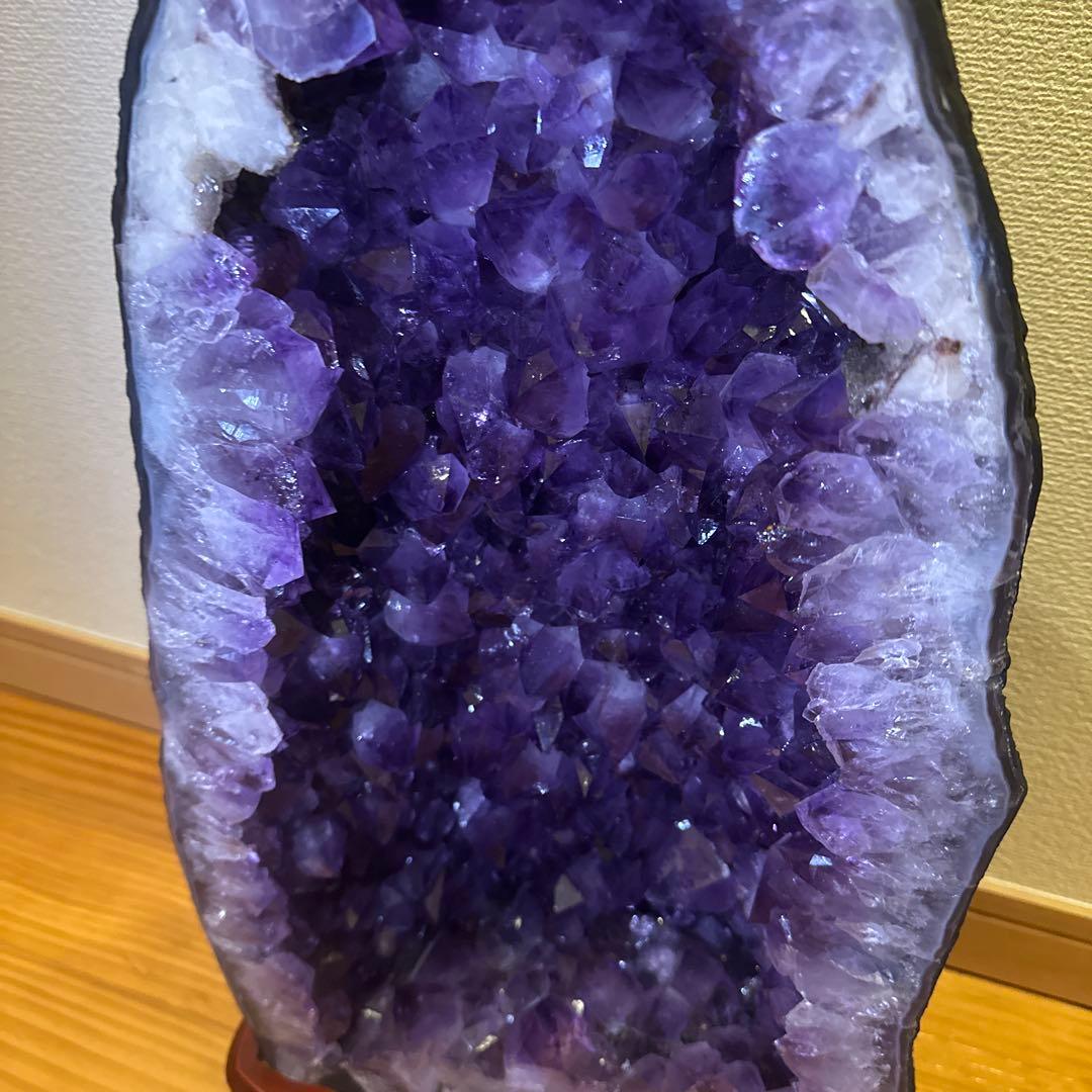 大特価最終値下げ！！美結晶　濃紫　アメジストドーム　ブラジル産