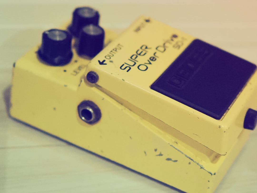 BOSS SUPER Over Drive SD-1 MOD 白LED