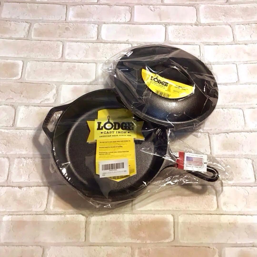 LOGE 新品未使用 スキレット L8SK3 & カバー L8IC3 セット