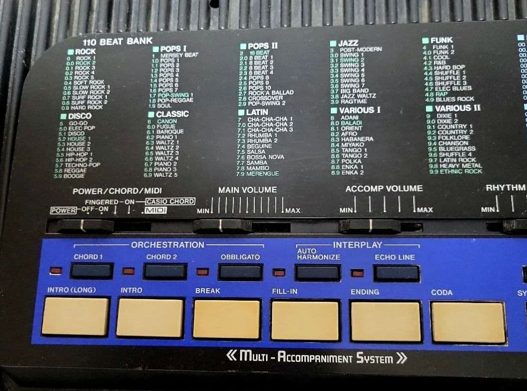 CASIOキーボードTONEBank　CT670 と STRICHスタンド
