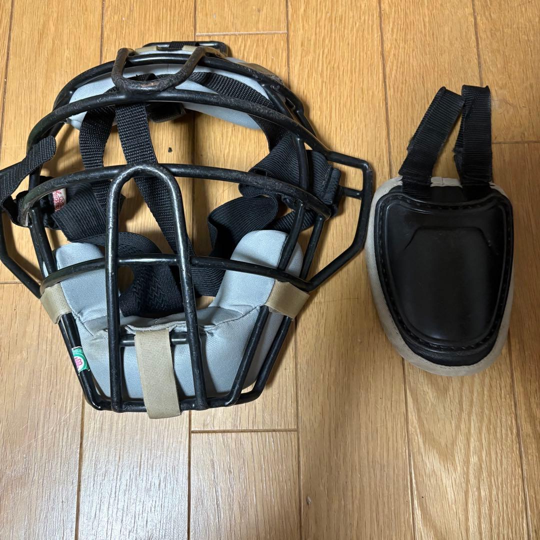 野球　キャッチャー防具一式　ミズノプロ　ローリングス