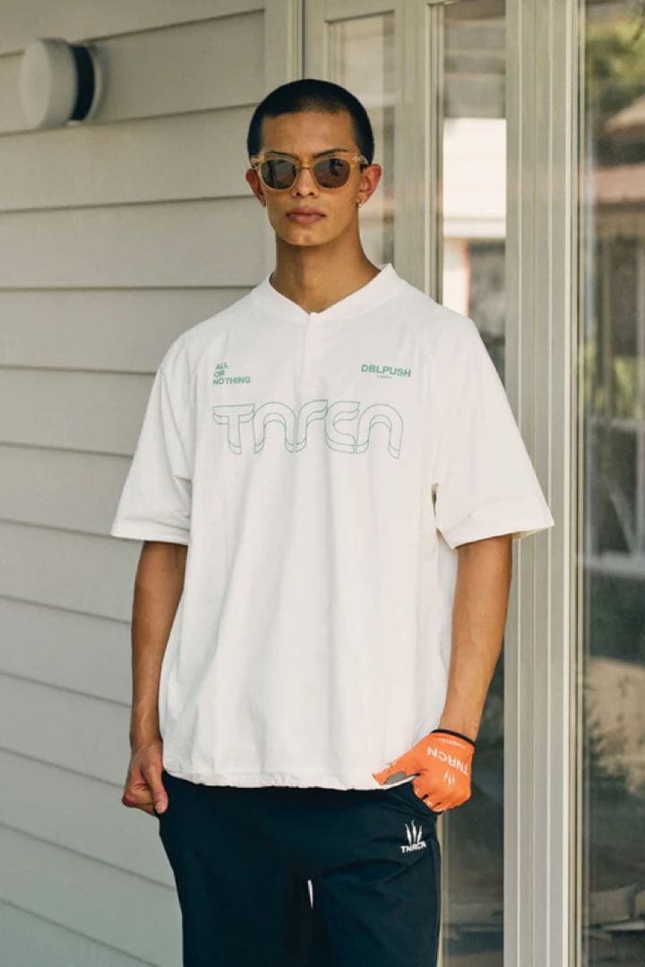TNRCN 半袖シャツ ゴルフウェア RUFFLOG 新品　サイズL
