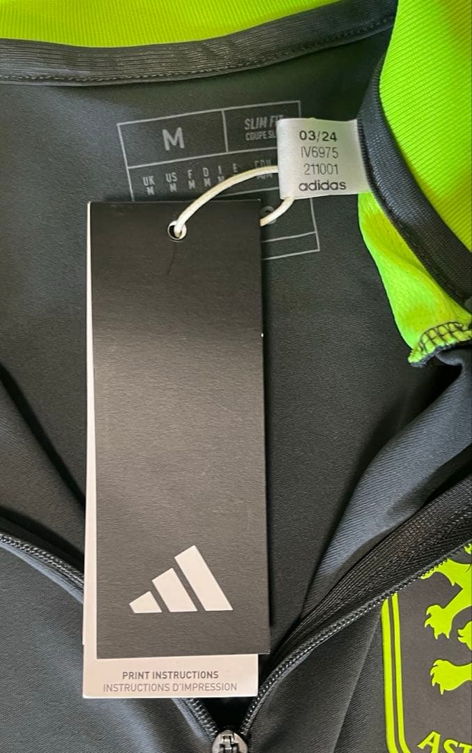adidas アストンヴィラ　トレーニングトップ　ドリルトップ　新品　ジャージ