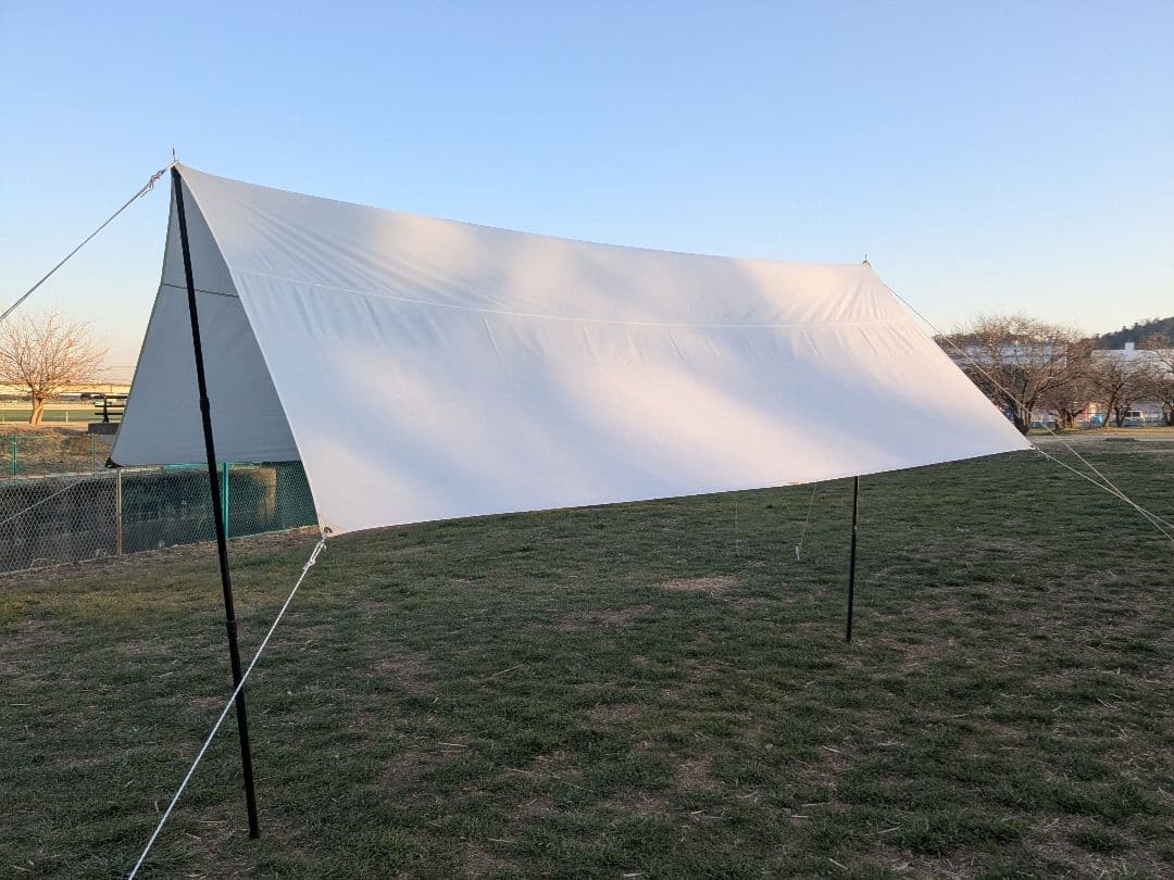 キャンプオンパレード　レクタタープ　約400×300cm　コットン100％