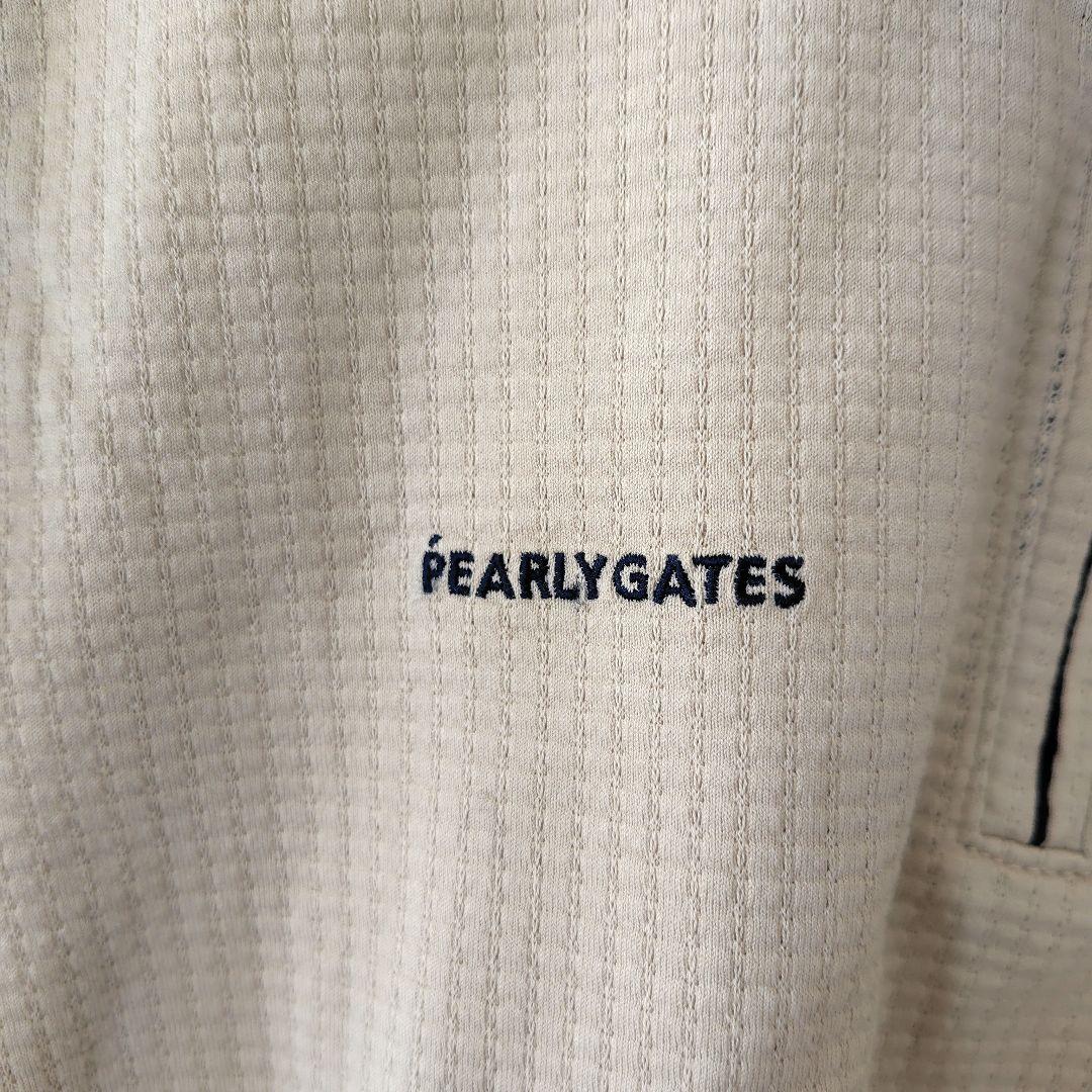 PEARLYGATES 　ハーフジップ　ゴルフウェア　ベージュ　半袖　サイズ1