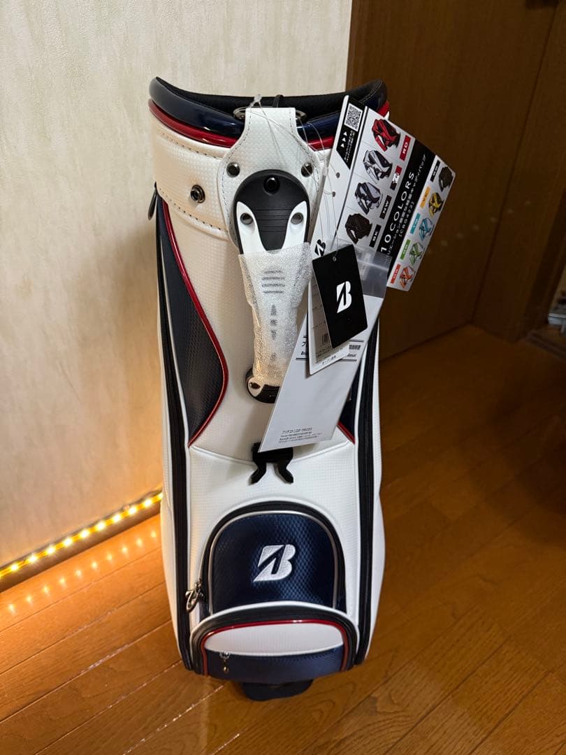 BRIDGESTONE GOLF キャディバッグ ホワイト/ネイビー