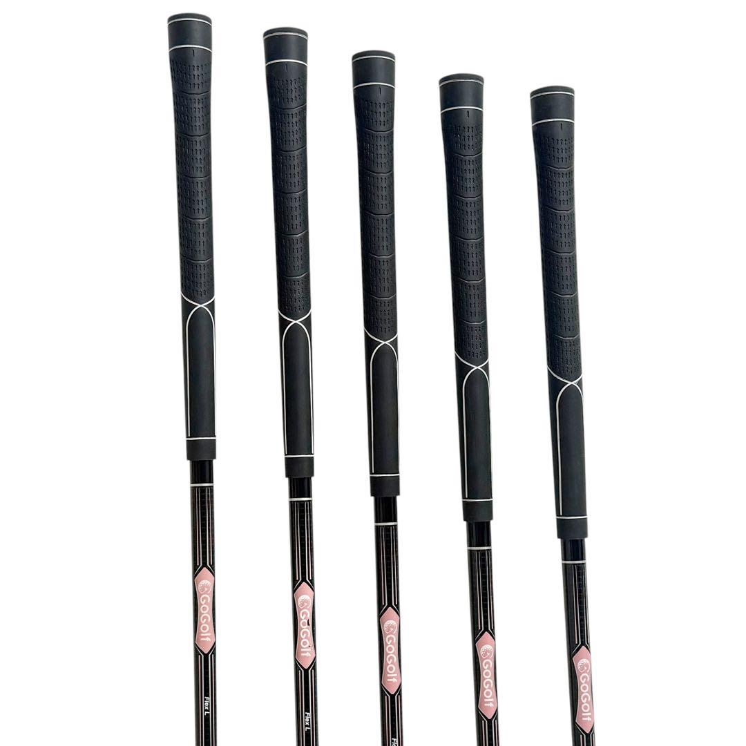 【美品】レディース アイアンセット 5本 GoGolf FLEX L 初心者向け