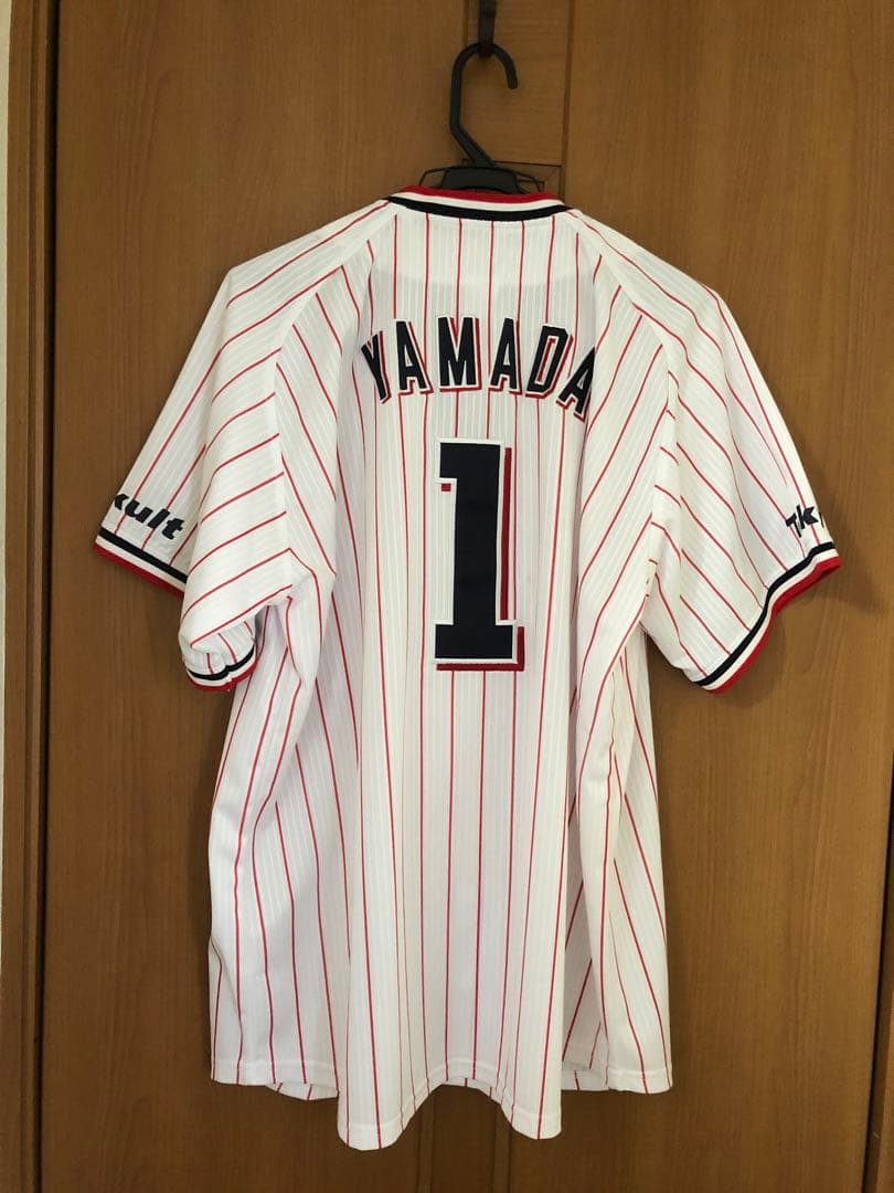 【新品未使用】山田哲人 レプリカユニフォーム L majestic 即送！メンズ