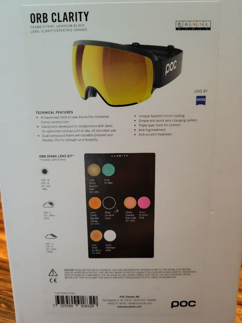 POC ORB Clarity ASIAN FIT ゴーグル 日本正規品