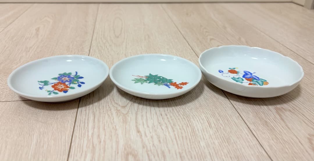 清風窯 八角鉢と茶碗と小皿の5枚セット