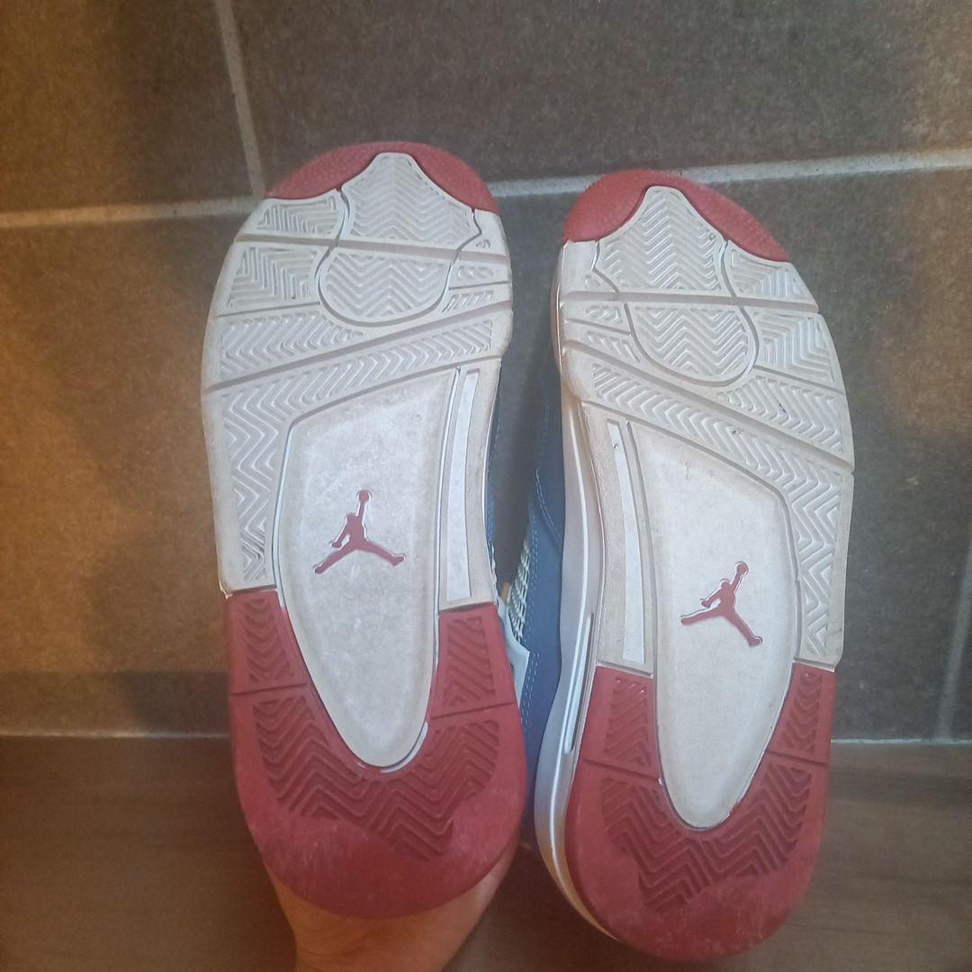 Air Jordan 4 retro 青/赤/白 シューズ 24.5cm