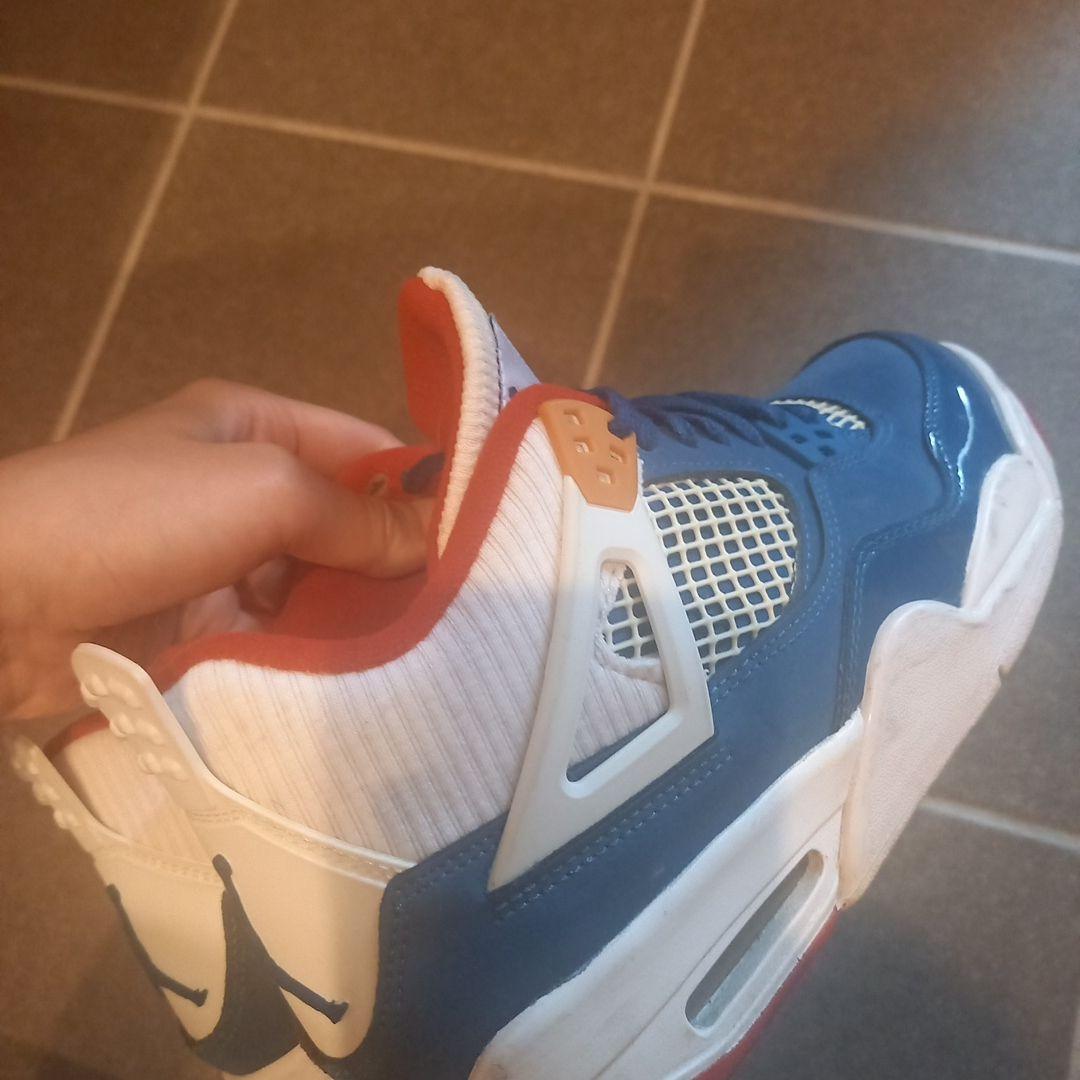 Air Jordan 4 retro 青/赤/白 シューズ 24.5cm