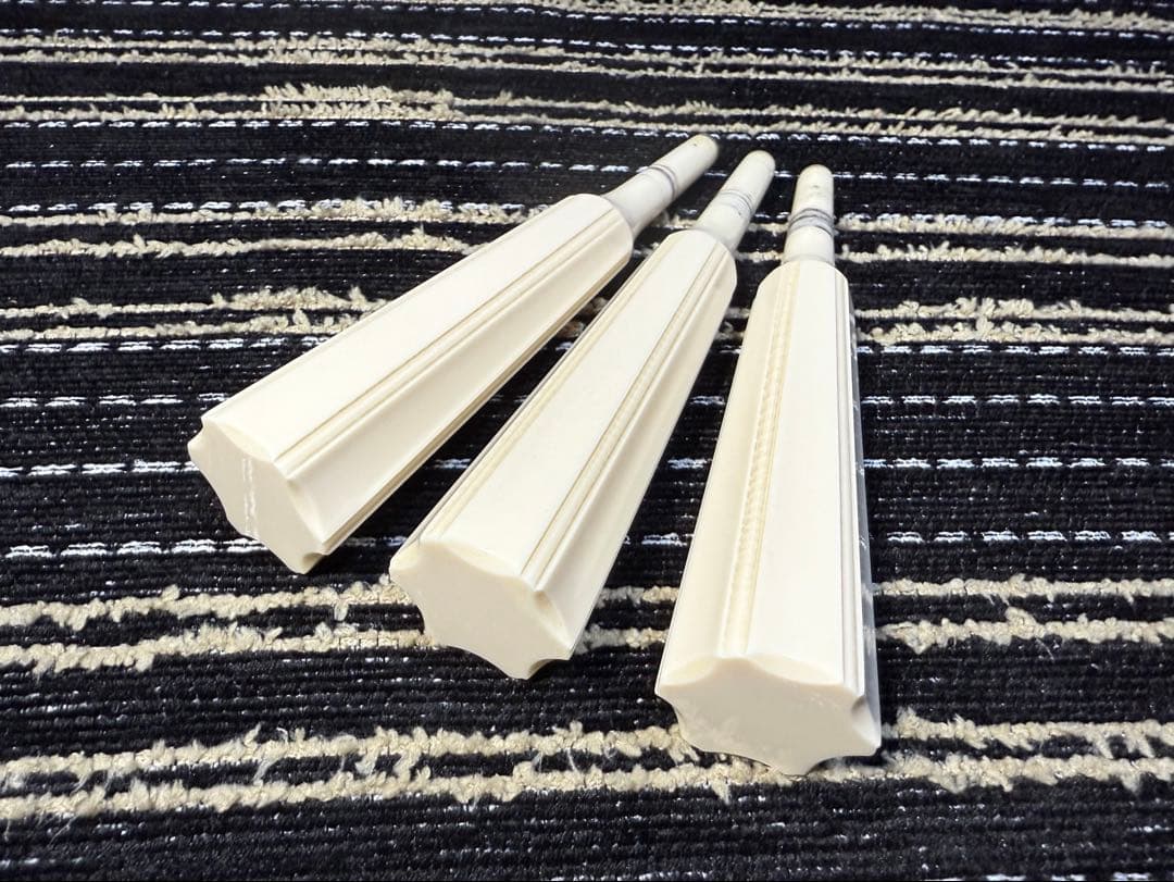 【美品】津軽三味線 糸巻き 宇柄面取 八分五厘 太棹 糸巻 三味線 プラチック
