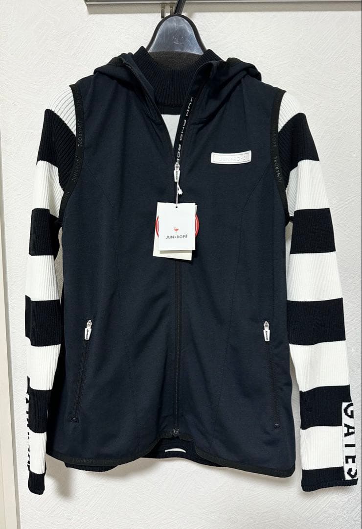 JUN& ROPE ゴルフ　フード付きベスト ゴルフウェア　ジュンロペ