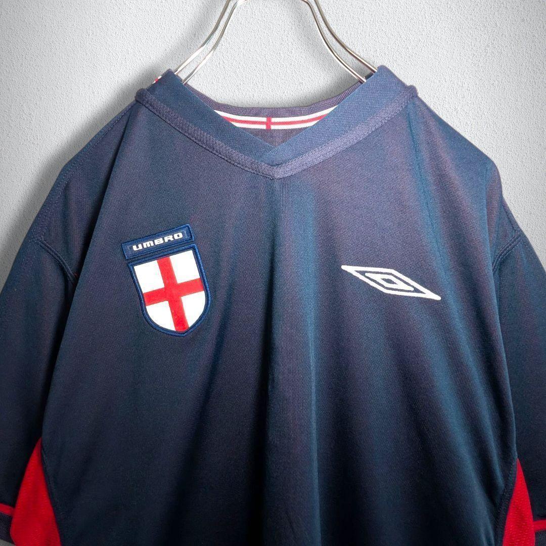 古着 サッカー ゲームシャツ イングランド代表 リバーシブル ＃6 ヴィンテージ