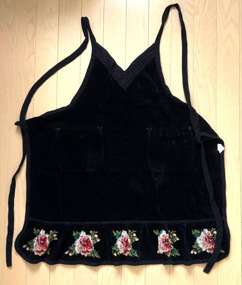 FEILER フェイラー 花柄刺繍 エプロン