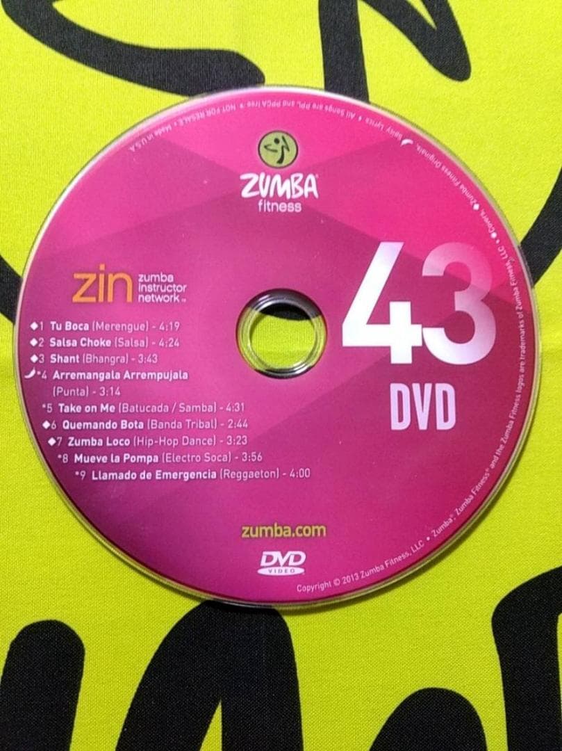 ZUMBA　ズンバ　ZIN43　CD＆DVD　インストラクター専用　希少品！