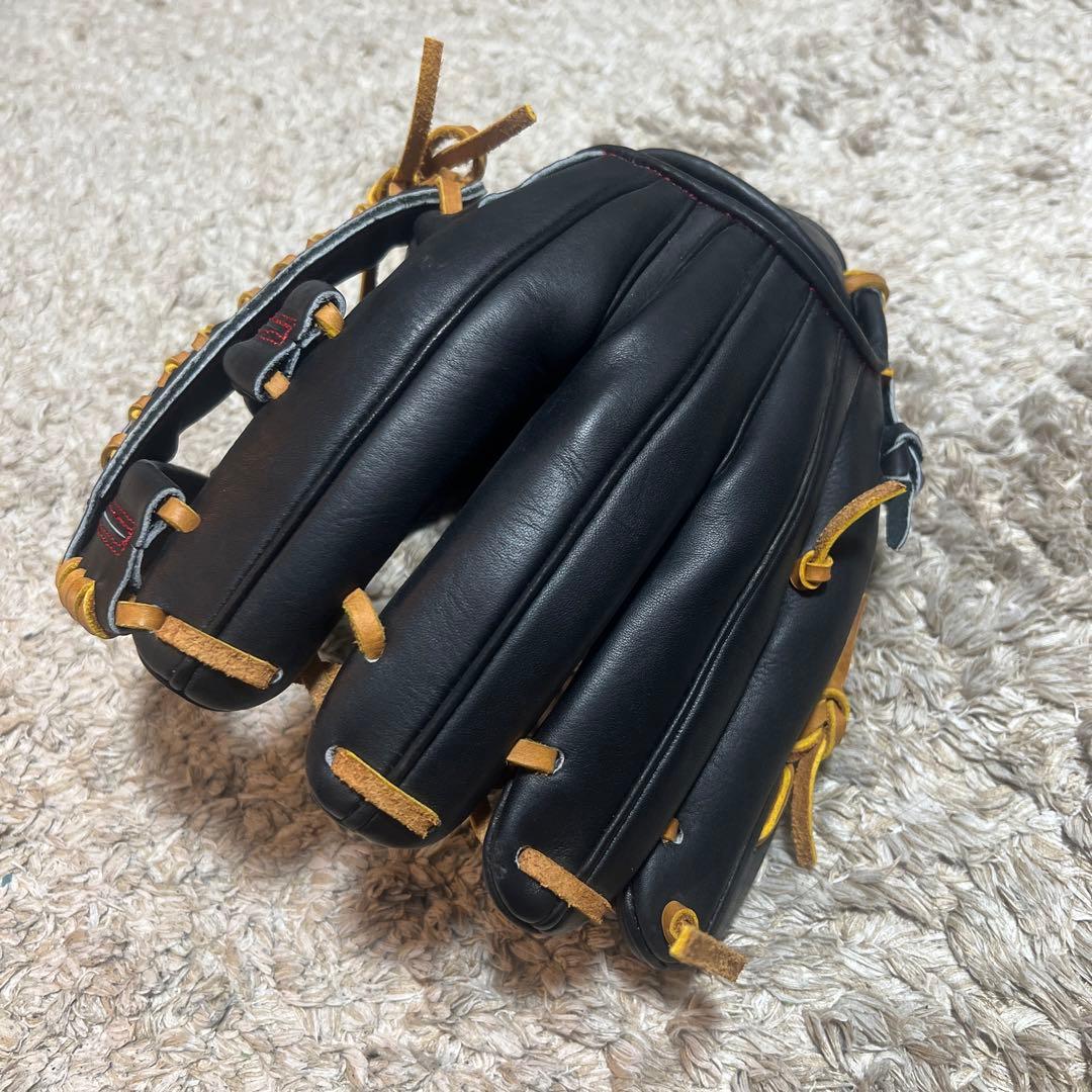 ZETT PRO MODE 硬式野球用グローブ 黒 レザー