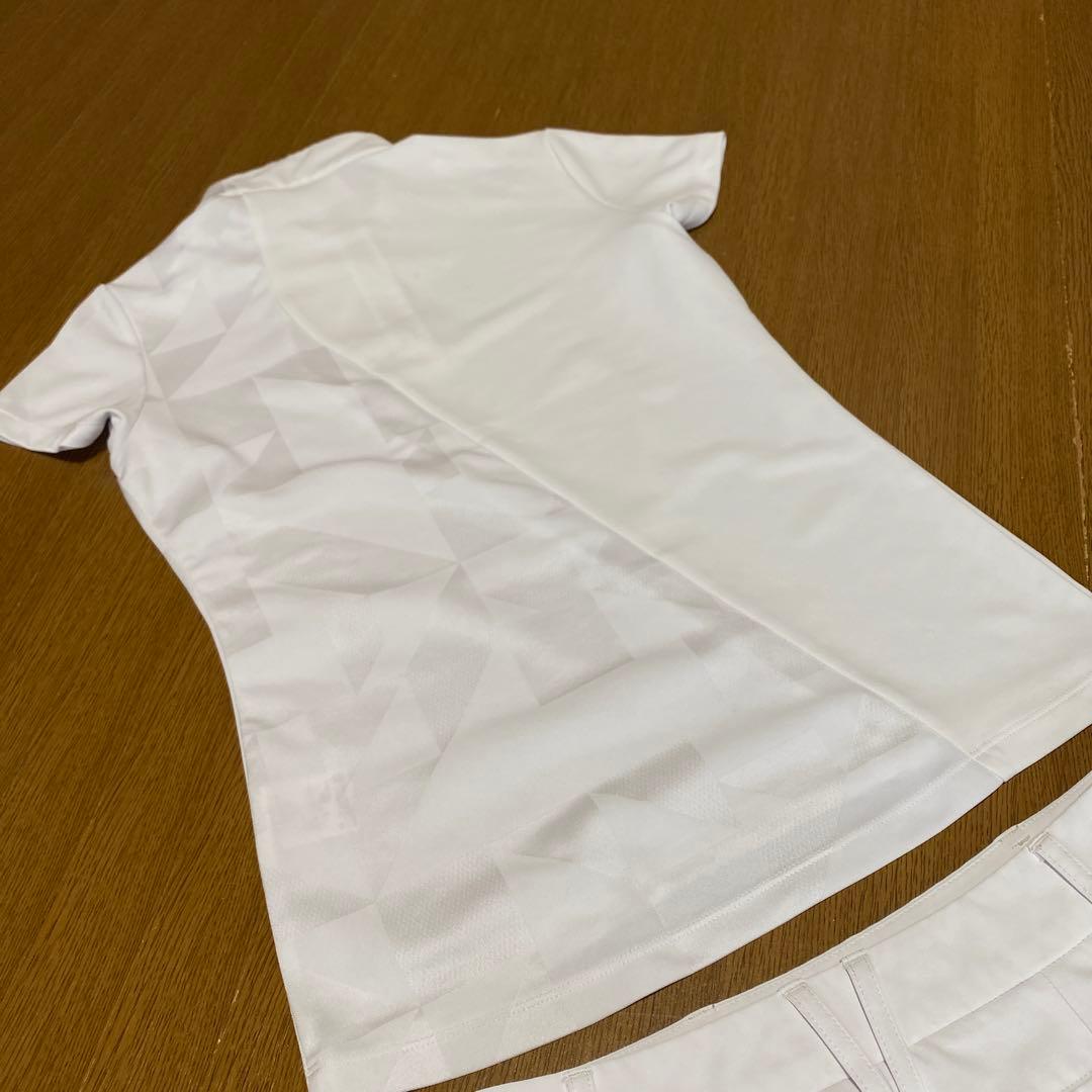 デサント　ゴルフ　セットアップ　モックネック　スカート　上Ｓ　下ＳＳ　春夏　美品