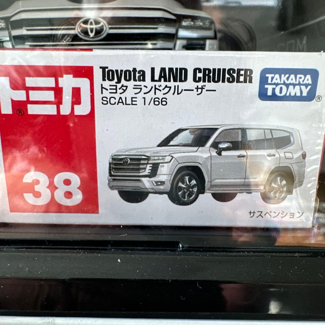 LCDトヨタ ランドクルーザー LC300zsミニカー ホワイトトミカ付